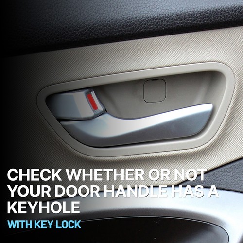 Interior Door Handle For 2007-13 Chevrolet Silverado 1500 Big Hole Black Chrome - 第 15/19 張圖片