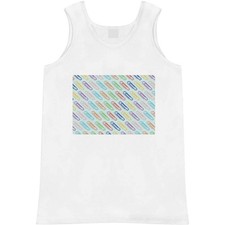 'Paper Clips Pattern' Adult Vest / Tank Top AV056340