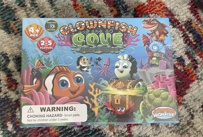 Jumping High Fives Clownfish Cove Board Game - Underwater Fish Board Game