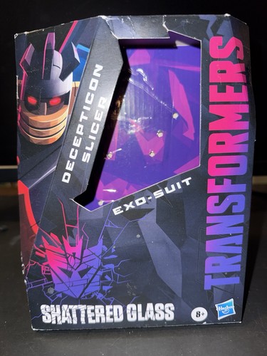 Hasbro Transformers Shattered Glass Decepticon Slicer Box Protector Exo-Suit BOX