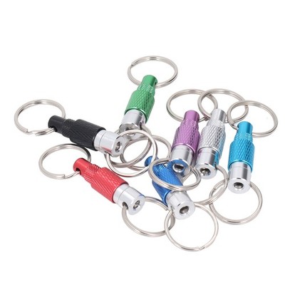 7x Set Detachable Keychain Colorful Quick Release Pull Apart Coupler Keychain