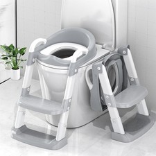 Potty Training Seat with Step Stool Ladder, Toddler Potty Training Toilet for...