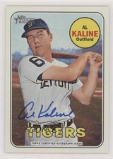 2018 Topps Heritage Real One Auto Al Kaline #ROA-AK Auto HOF 0c3