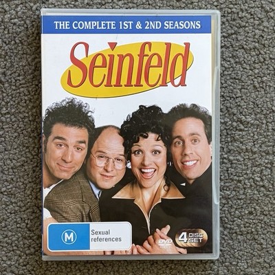 Seinfeld Seasons 1 & 2 DVD Box Set Complete First Second Season 4 Disc Comedy TV