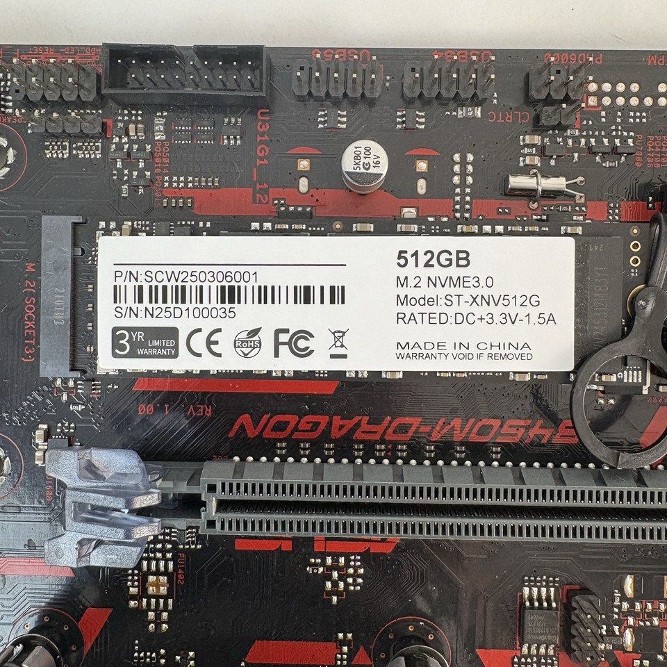 AMD Ryzen 3 2300X Gaming Motherboard CPU RAM 512GB SSD Combo 16GB Asus ...