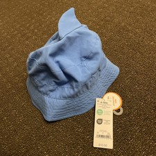 NWT Carter  s 6-12 Month Blue Shark Fin Bucket Hat With Adjustable Strap