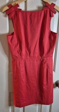 NWT Gianni Bini Lilly Sisto Blakely Red Taffeta Bow Dress 4 Lined Open Back