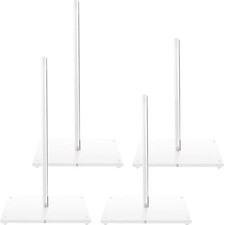 4 Pcs Acrylic Donut Stands Clear Display Tower Bagels Dessert Holders