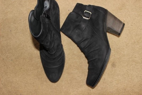 Women Paul Green Boots Black Leather 39 #C4EP