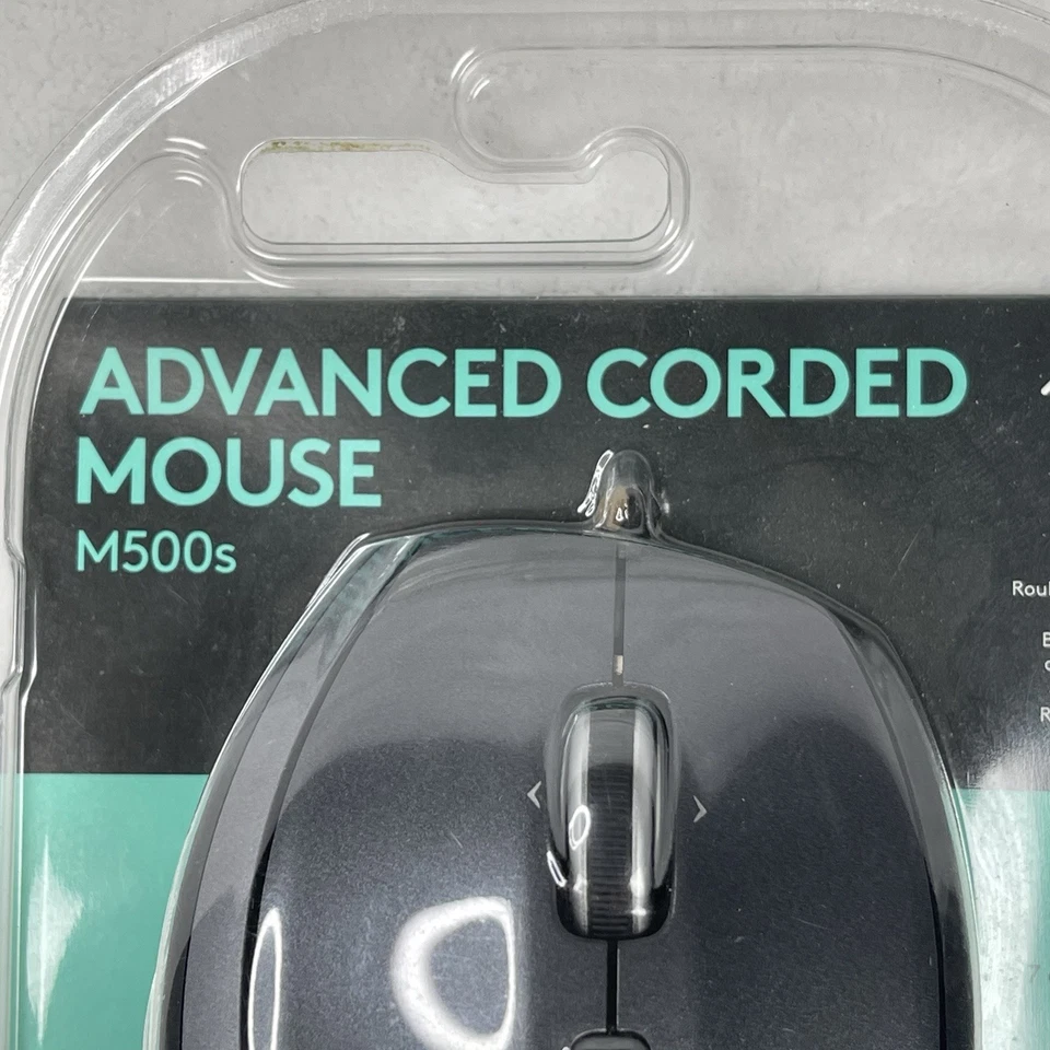 Logitech M500s Advanced Corded Mouse USB 7-Button Contoured Hyper-fast Scroll - Image 2 of 4