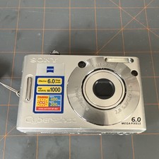 Sony Cyber-shot DSC-W30 Silver Digital Camera 6.0MP 3x Zoom Battery Not Include