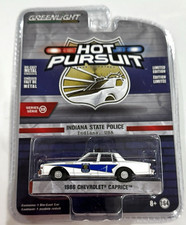 GREENLIGHT 1986 CHEVROLET CAPRICE HOT PURSUIT INDIANA STATE POLICE 1:64 42900-B