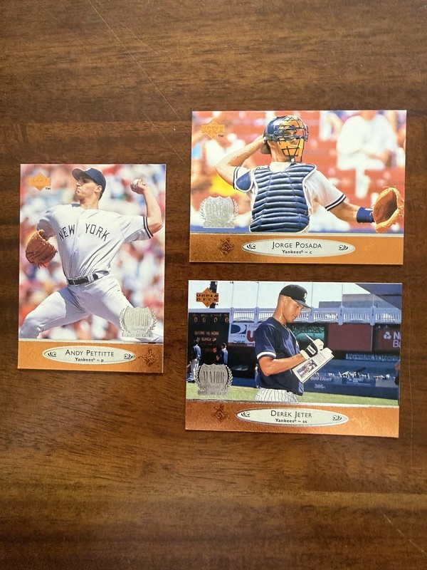 1996 Upper Deck Yankees Lot Jeter Posada Pettitte Major League Debut rc psa