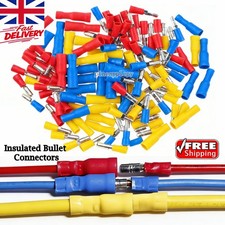 500/50x Insulated Male/Female Bullet Connector Electrical Bullet Butt Terminals