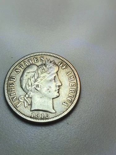 1916 10C Barber Dime