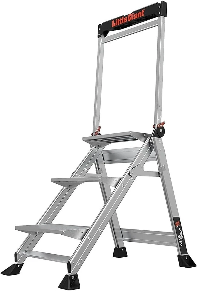 Foldable Aluminum Stool, 2.2-Ft, 375 lb Capacity - Image 3 of 4