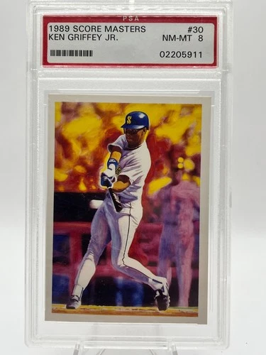 1989 Score Masters #30 Ken Griffey Jr PSA 8 NM-MT
