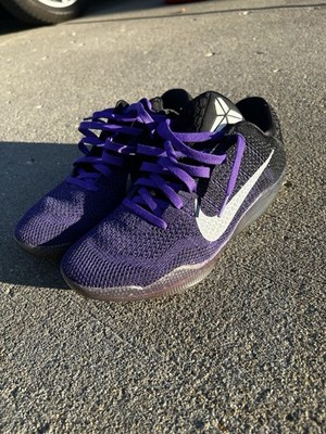 Nike Purple Black Basketball Low Top Lace Up Sneakers for  display picture 2