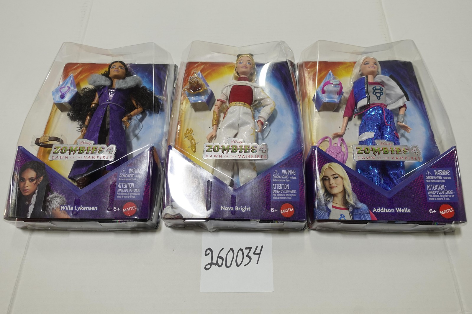 Disney Zombies 4 Dawn Of The Vampires Doll Lot Nova Willa Ad