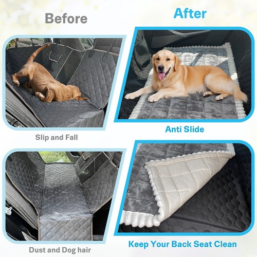 Hunde Autositzbezug für Rücksitzschoner Rutschfest Hundebett für Auto Rücksitz - Bild 10 von 31