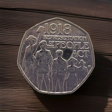 Fifty Pence Coin - The Representation of the People Act 2018 50p Coin 