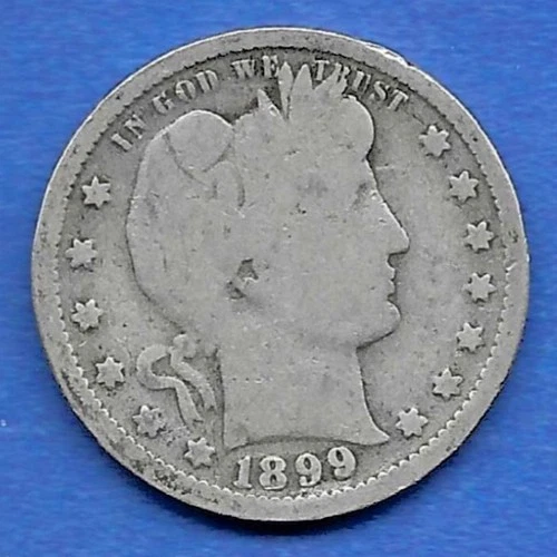 1899 BARBER QUARTER DOLLAR, OVER 100 YEARS OLD!!!