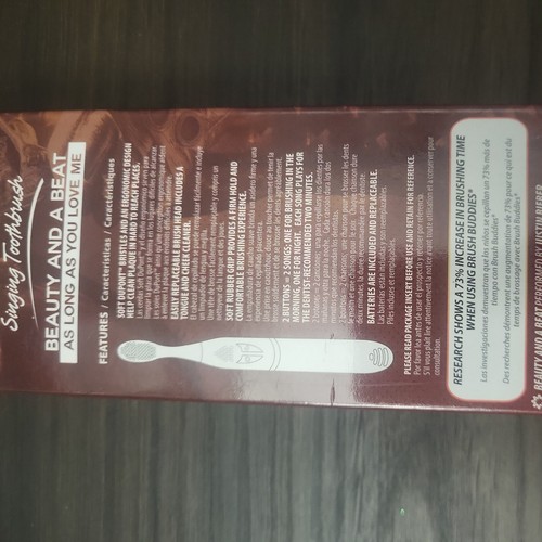 Justin Bieber Brush Buddies Singing Toothbrush - Beauty and The Beat, New, Works - Picture 3 of 4