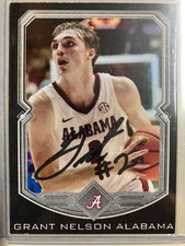 Alabama Basketball Grant Nelson Signed card 