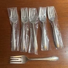 (6) Lyric by Gorham Sterling Silver Salad Forks 6.5" ~ 38.9g Each