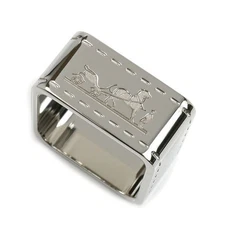 HERMES Metal Bourdieu Scarf Ring 90 Scarf Ring H601463S 00 Ladies Used