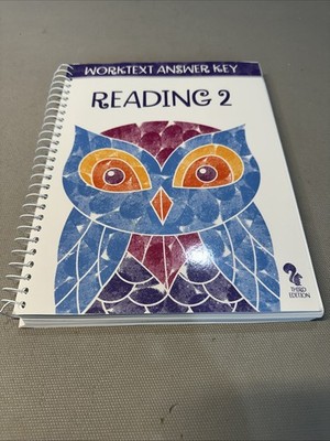 BJU Press Reading 2 Worktext ANSWER KEY (3rd Edition)