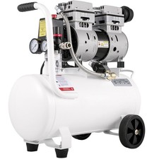 6.6-Gal Oil-Free Air Compressor, 1HP Copper Motor, 115 PSI, Ultra-Quiet 60 dB
