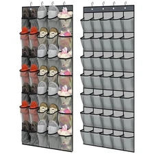Best Windyun 2 Pcs 70 Large over The Door Shoe Organizer Hanging Rack for Closet