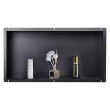 Uimoso Shower Niche 13 x 25 x 4 inch Frameless Recessed Shelf Stainless Steel