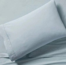 2pc Threshold 400 Thread Count Performance Pillowcases King Sz Light Blue 8260