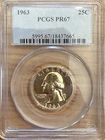 1963 Washington Quarter PCGS PR67 Silver 25c Proof Coin Collectable