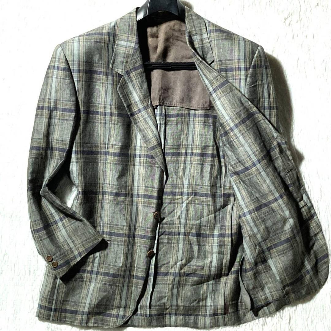 Missoni Men L MISSONI UOMO Italian Plaid pattern Linen