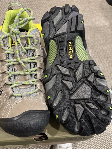 NEW KEEN Voyageur Women’s Size 8 M Hiking Shoes Sneakers gray/lime green 1010141 - Picture 3 of 6