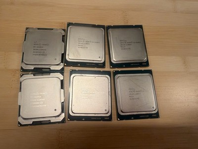Lot Of 6 2620 V2, V3, V4 Processors 