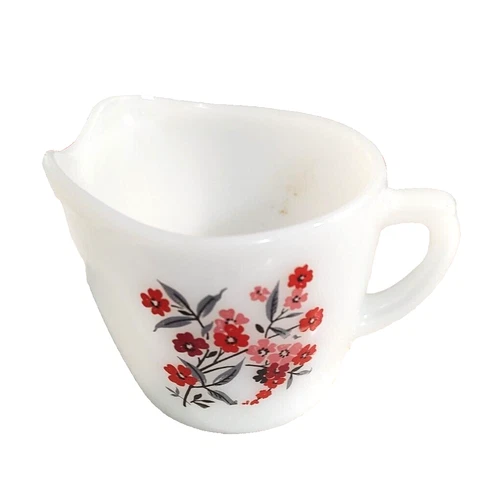 Vintage FireKing  Primrose creamer only 1950's MCM Perfect condition hand washed