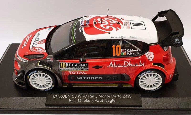 Norev 1/18 Scale Model 181636 - Citroen C3 WRC 2018 Monet Carlo 2018 - Image 3 of 4