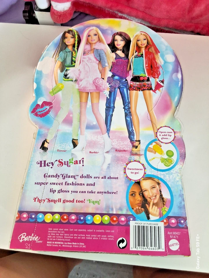 BARBIE Candy Glam Barbie Teresa boneca verde limão com brilho labial de propriedade de adultos nova na caixa em perfeito estado - Imagem 3 de 3