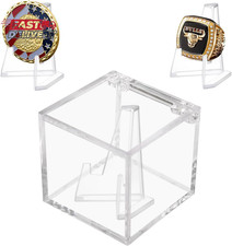 Championship Ring Display Case, Clear Acrylic Championship Ring Holder Box, Acry