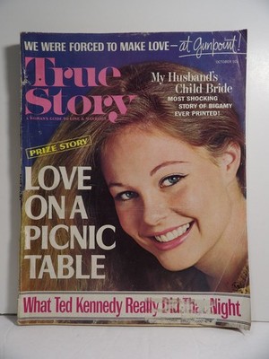 Vintage 1969 True Story Magazine My Husband's Child Bride Ted Kennedy Romance