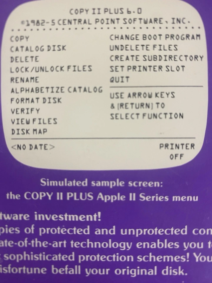 VINTAGE | COPY II PLUS v6.0 USERS MANUAL (Apple IIc, Apple IIe, Apple IIGS) - Image 3 of 3