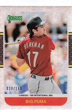 2021 Donruss Retro 1987 Variation Career Stat Line /160 Lance Berkman (Big Puma)