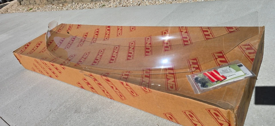 25023 NOS Lund Shadow Shadow cubierta limpiaparabrisas transparente Ford F150 2004-2008 05 06 07 Foto 2 de 4