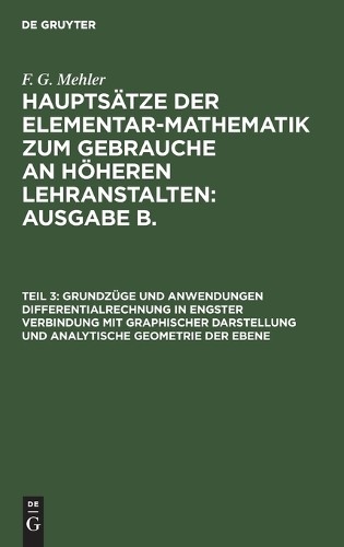 F G Mehler Grundzüge Und Anwendungen Differentialrechnung in Engster  (Hardback)