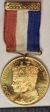 King George VI 1937 Coronation Medal Whitstable Ship Sailing Boat Gaunt Patent