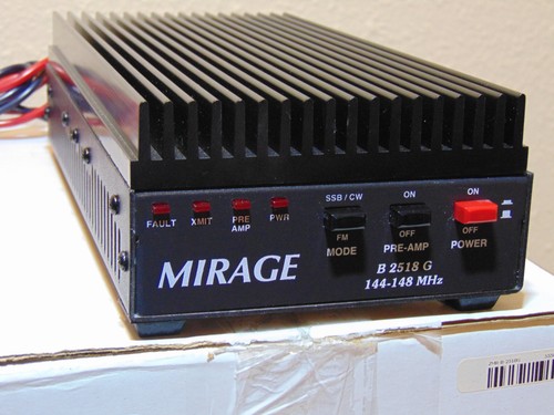 Mirage B-2518-G VHF Amplifier for the 2 Meter Ham Radio Band With Box and Manual